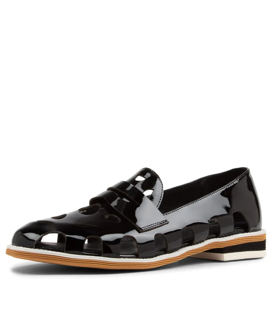 nalwa_black_patent_leather_loafers_1.webp Nalwa Black Patent Leather Loafers<DJANGO & JULIETTE Fashion