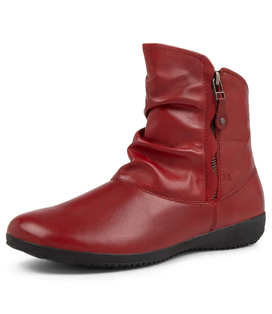 Naly 24 Carmin Leather Ankle Boots<JOSEF SEIBEL Cheap