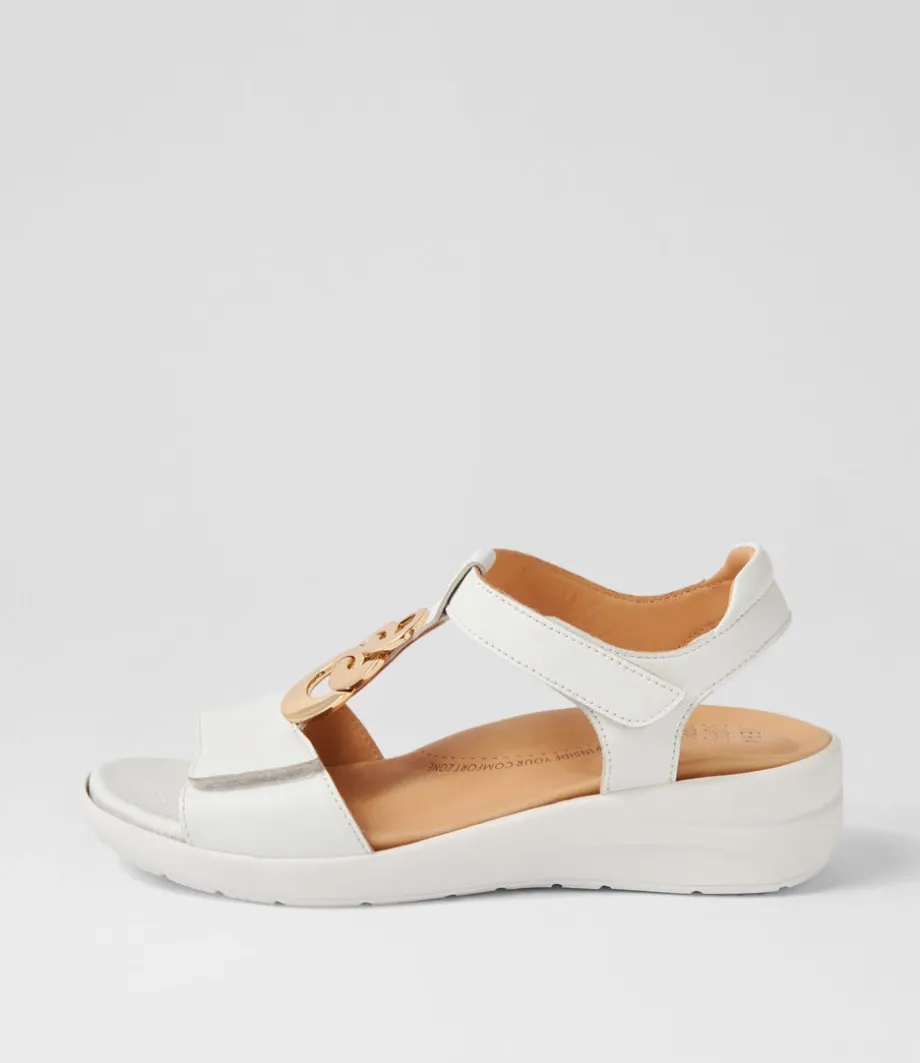 Navvon Xw White Leather Sandals<ZIERA New