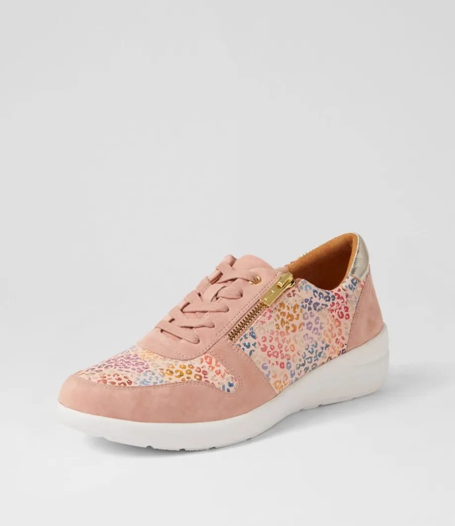 Newton W Rose Pink Leopard Multi Sneakers<ZIERA Shop