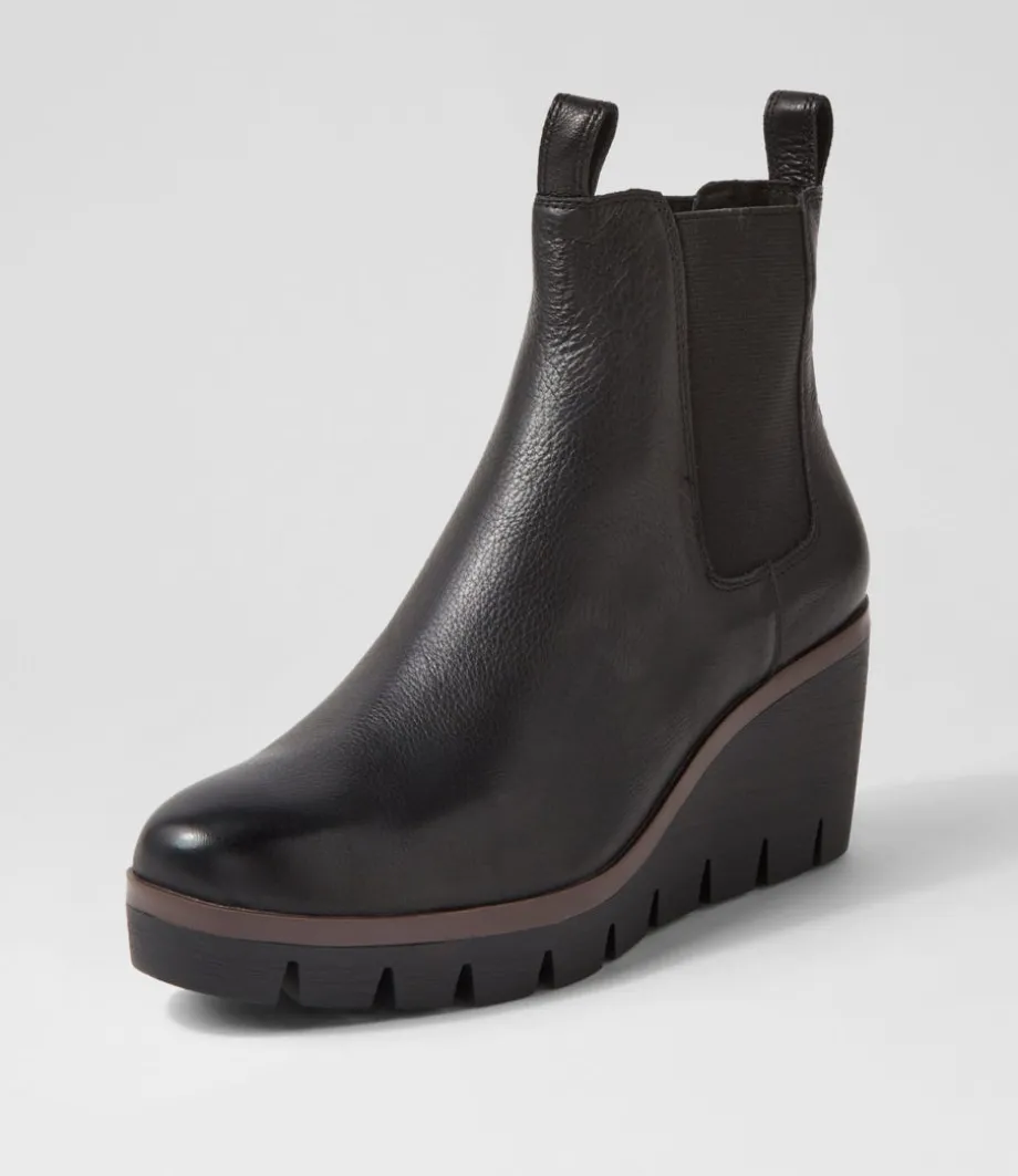 niddle_black_leather_ankle_boots_1.webp Niddle Black Leather Ankle Boots<DJANGO & JULIETTE Best