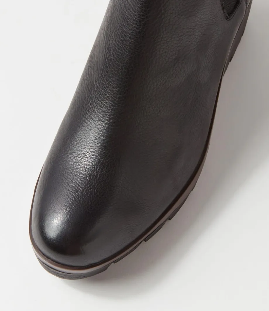 niddle_black_leather_ankle_boots_3.webp Niddle Black Leather Ankle Boots<DJANGO & JULIETTE Best