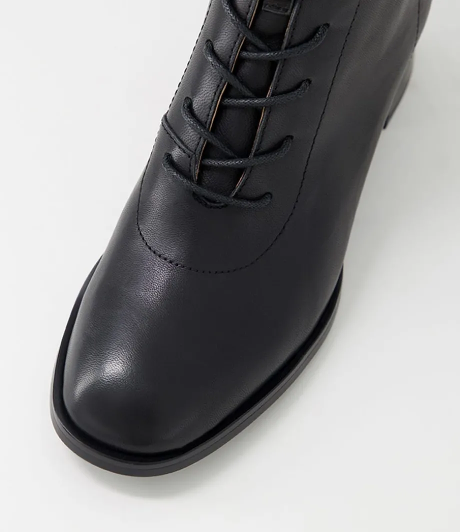 nocal_black_leather_lace_up_boots_3.webp Nocal Black Leather Lace Up Boots<DJANGO & JULIETTE Best Sale