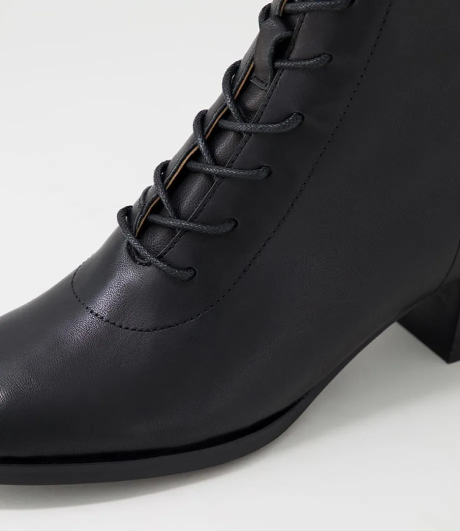 nocal_black_leather_lace_up_boots_4.webp Nocal Black Leather Lace Up Boots<DJANGO & JULIETTE Best Sale