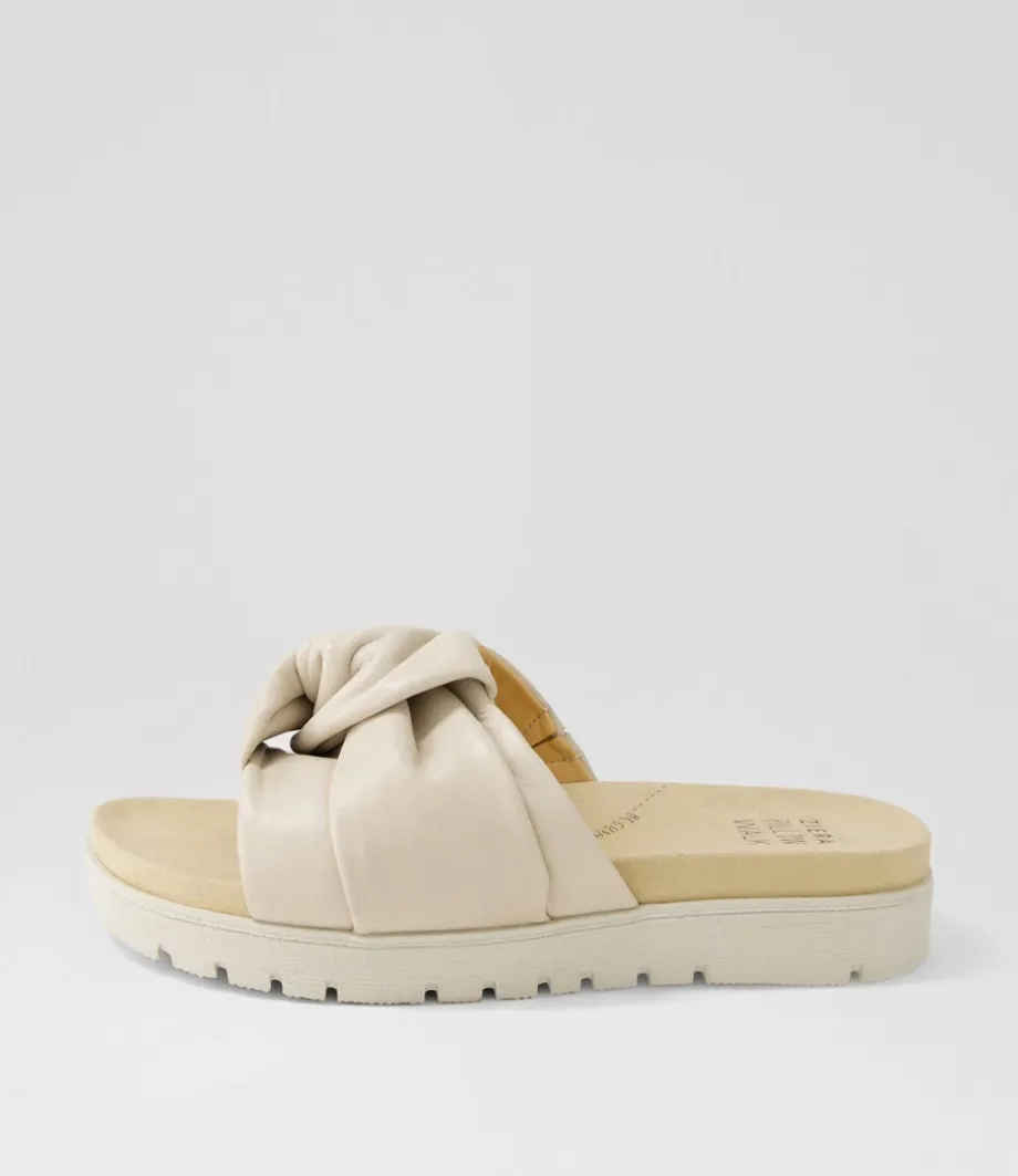 Nulla Xw Almond Leather Slides<ZIERA Sale