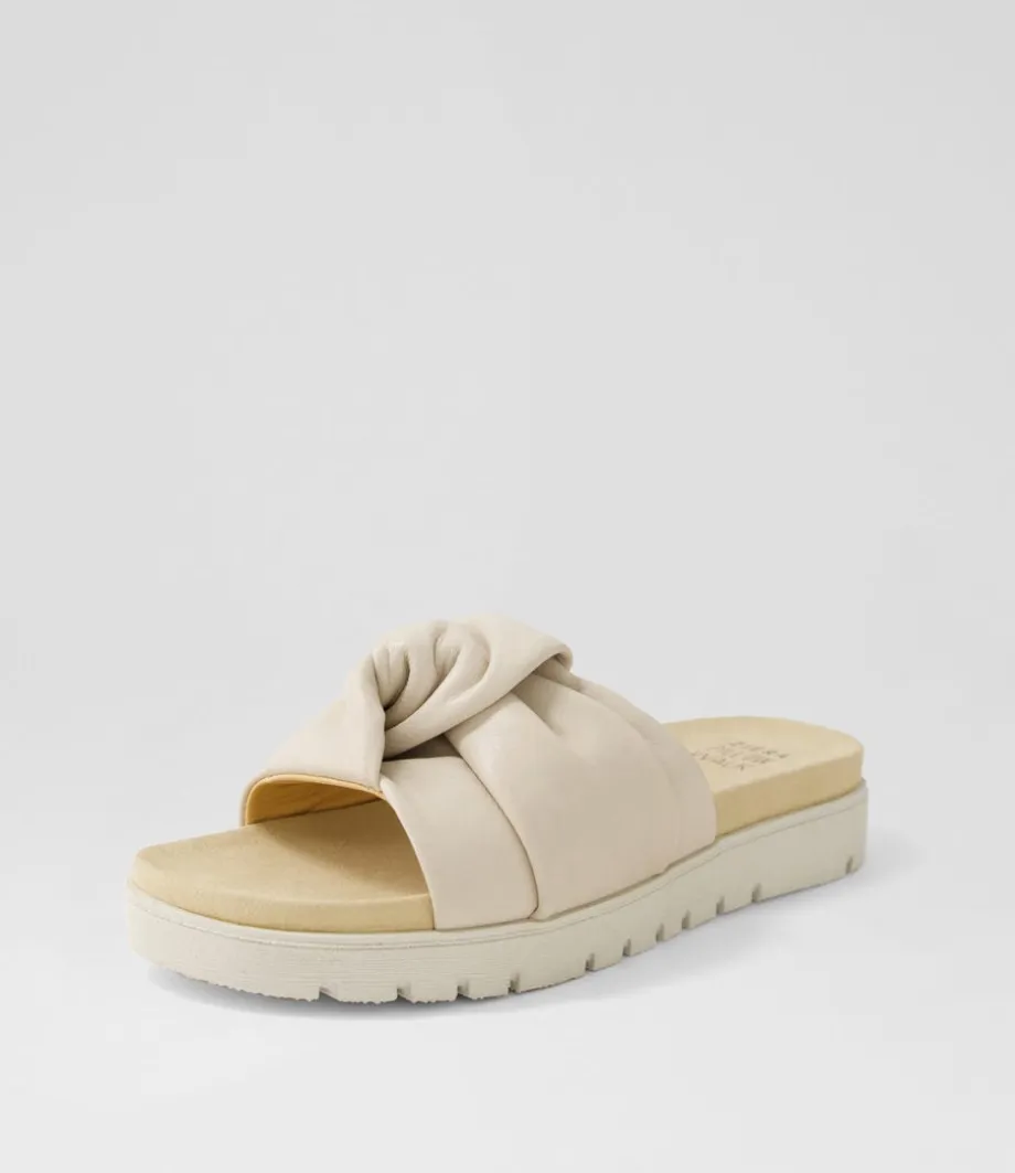 Nulla Xw Almond Leather Slides<ZIERA Sale