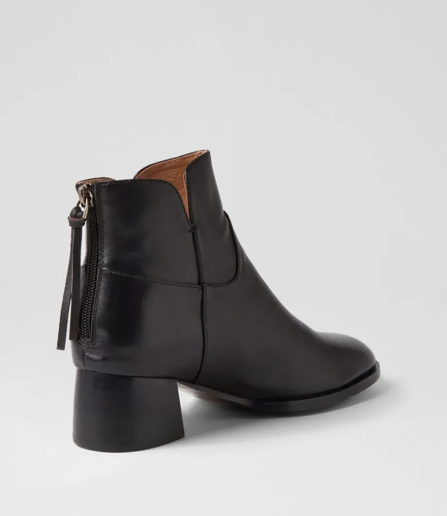 nykia_black_leather_ankle_boots_2.webp Nykia Black Leather Ankle Boots<DJANGO & JULIETTE Hot