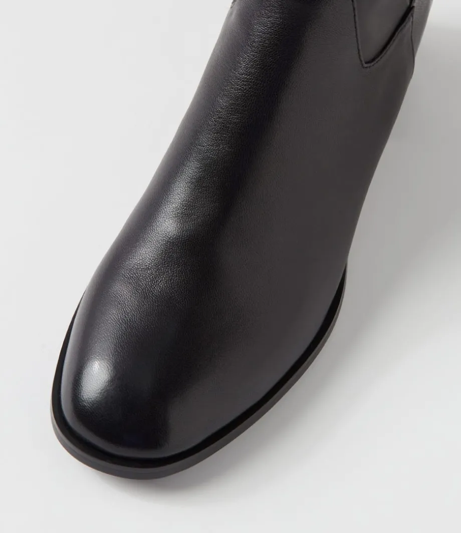 nykia_black_leather_ankle_boots_3.webp Nykia Black Leather Ankle Boots<DJANGO & JULIETTE Hot