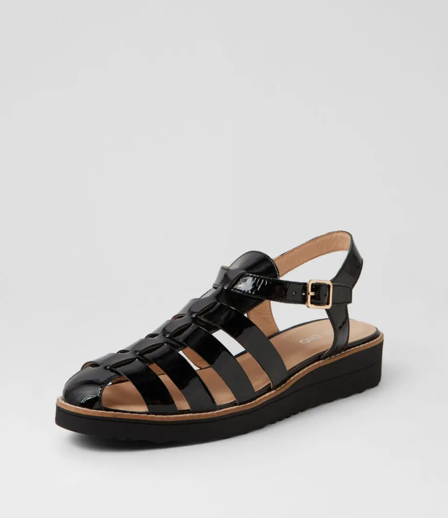 Oblight Black Patent Leather Flat Shoes<TOP END Best