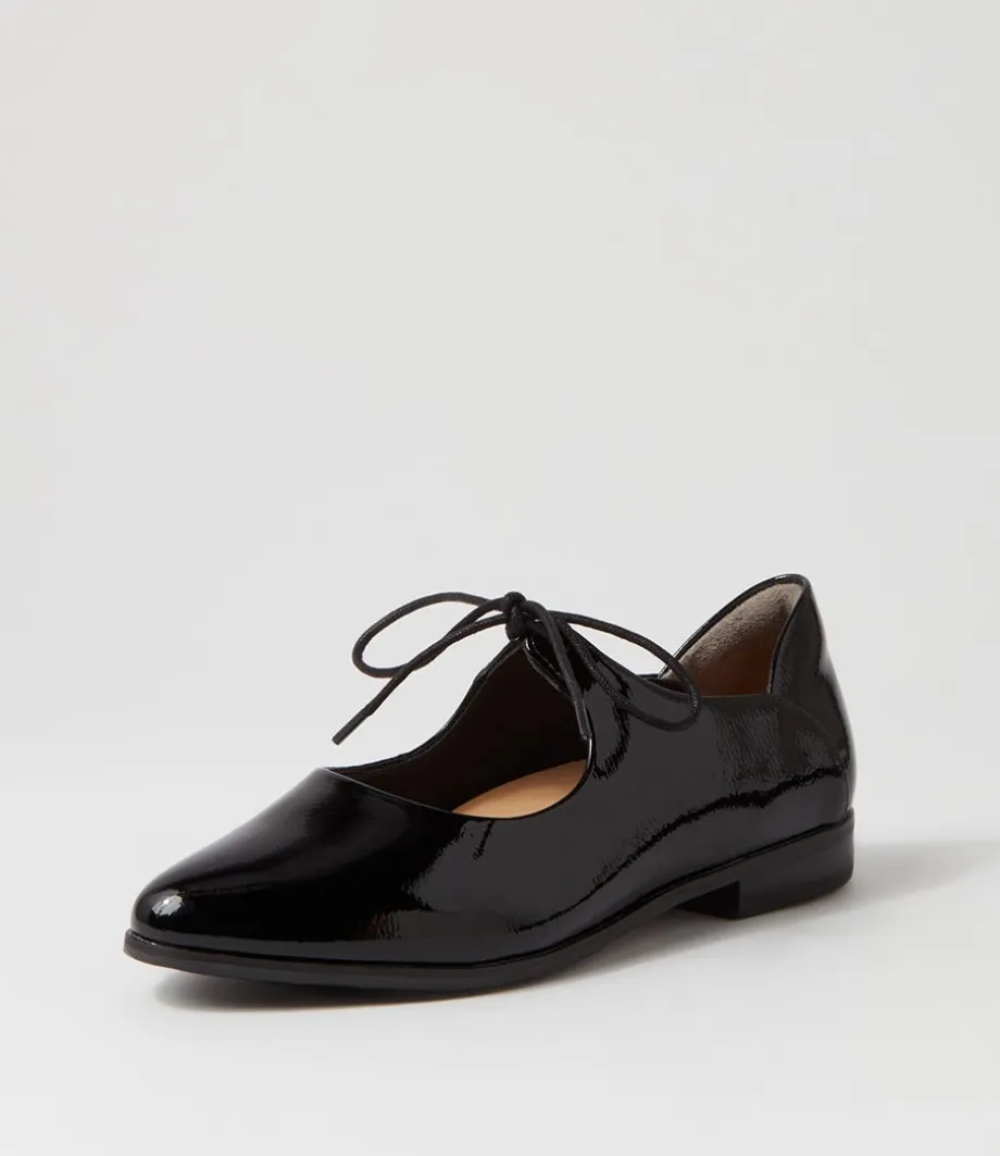oceany_xf_black_wrinkle_patent_flat_shoes_1.webp Oceany Xf Black Wrinkle Patent Flat Shoes<ZIERA Shop