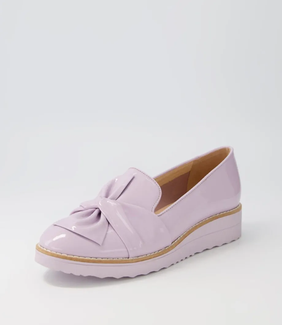 Oclem Lilac Patent Leather Loafers<TOP END Outlet