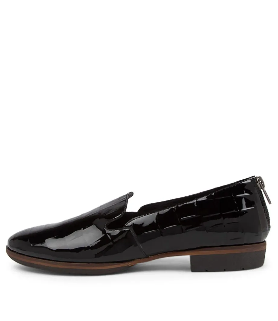 Odai Black Patent Leather Loafers<DJANGO & JULIETTE Clearance