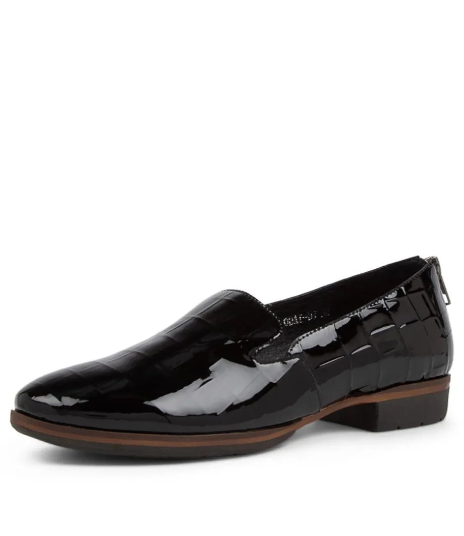 Odai Black Patent Leather Loafers<DJANGO & JULIETTE Clearance