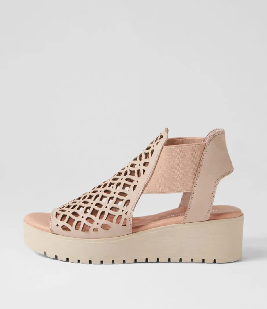 Odate Cafe Nude Leather Sandals<DJANGO & JULIETTE Shop