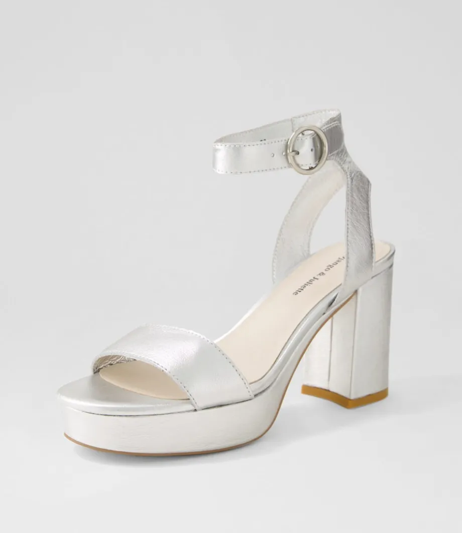oita_silver_leather_sandals_1.webp Oita Silver Leather Sandals<DJANGO & JULIETTE Best Sale