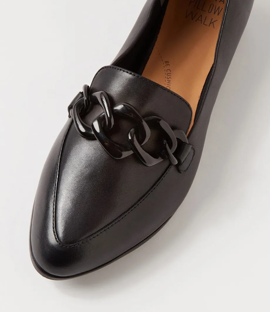 olange_xw_black_leather_loafers_3.webp Olange Xw Black Leather Loafers<ZIERA Outlet