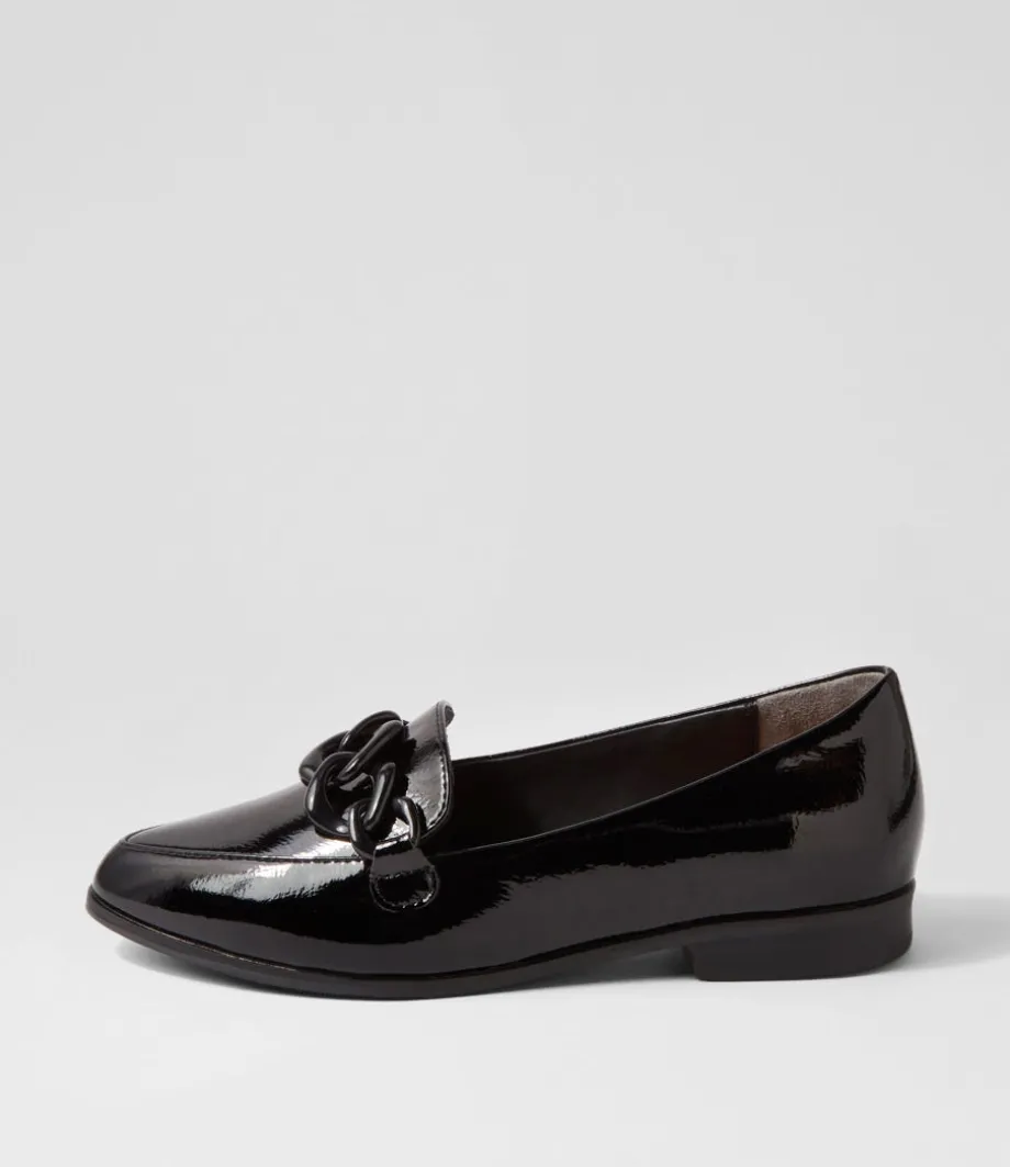Olange Xw Black Wrinkle Patent Loafers<ZIERA Online
