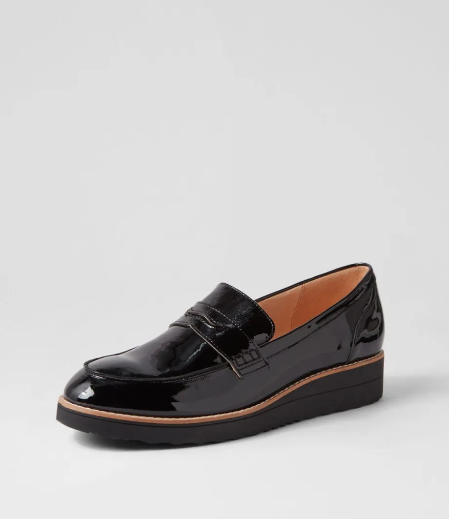 Oley Black Patent Leather Loafers<TOP END Sale