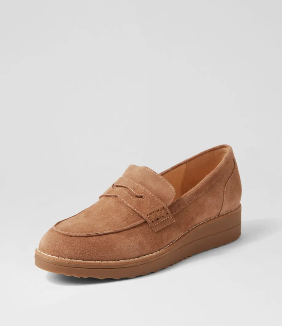 Oley Light Choc Suede Loafers<TOP END Hot