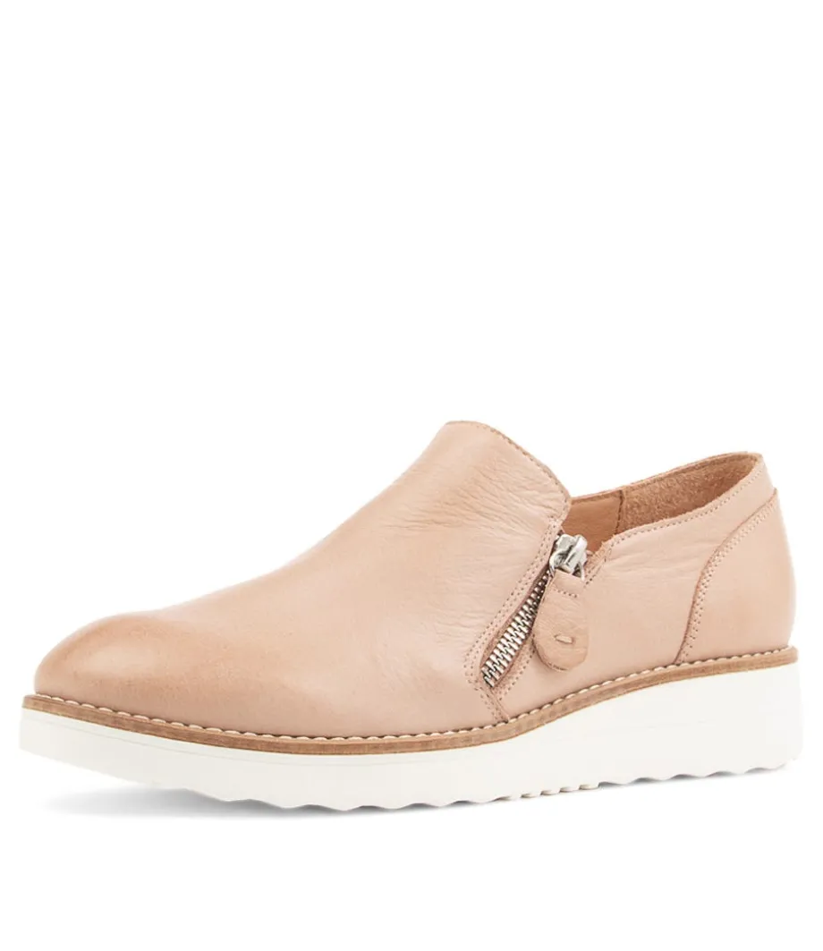 Otilia Cafe Leather Flat Shoes Ws<TOP END Fashion