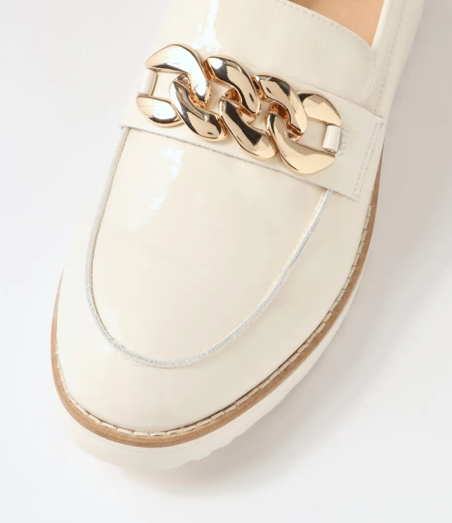 ozama_ivory_patent_leather_loafers_3.webp Ozama Ivory Patent Leather Loafers<TOP END Outlet