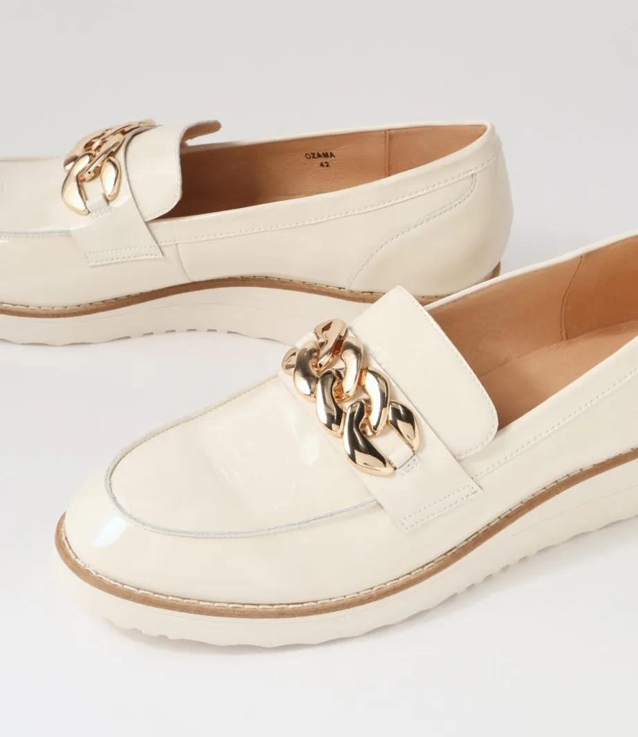 ozama_ivory_patent_leather_loafers_4.webp Ozama Ivory Patent Leather Loafers<TOP END Outlet