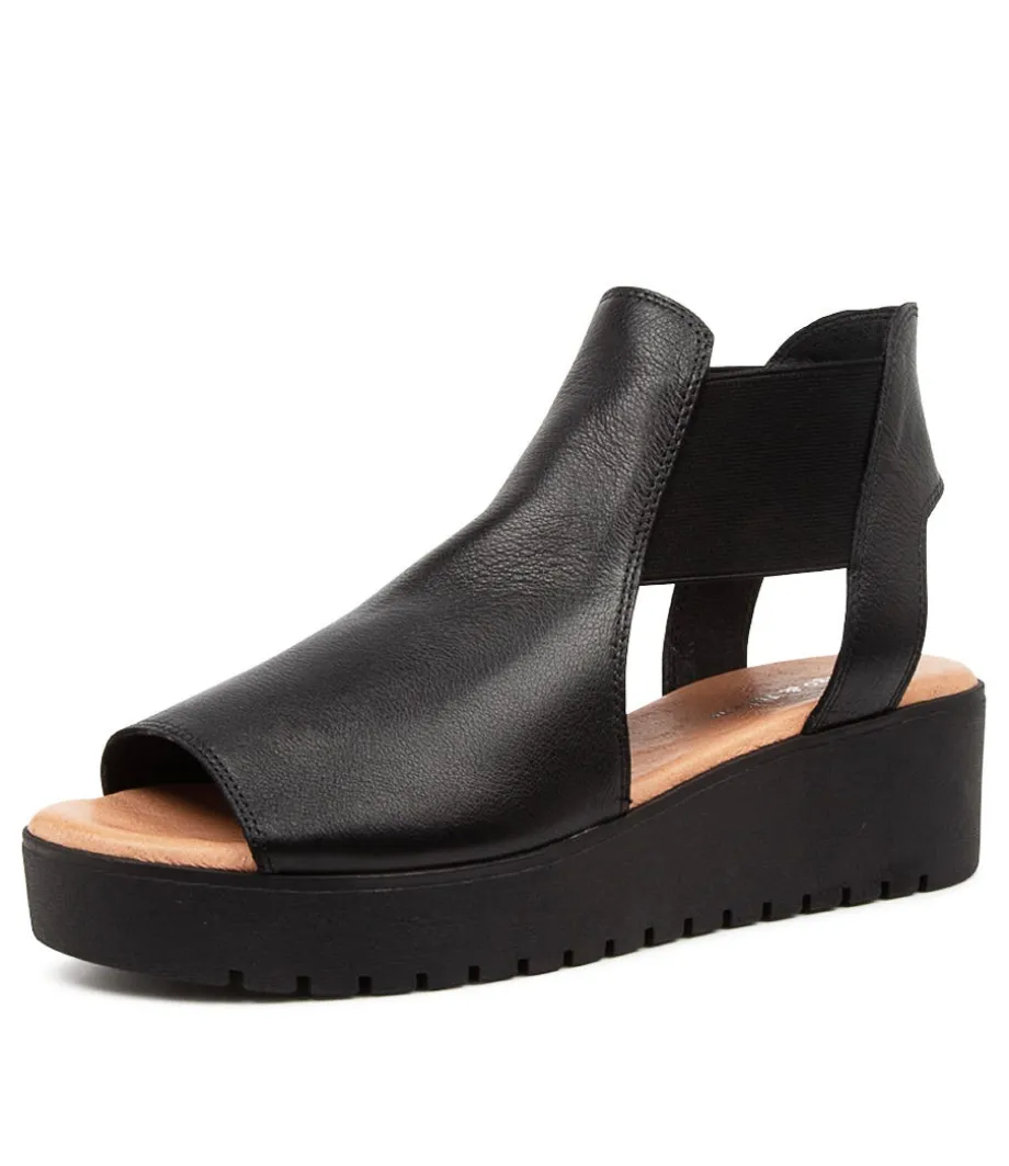 Ozie Black-Tan Leather<DJANGO & JULIETTE Cheap