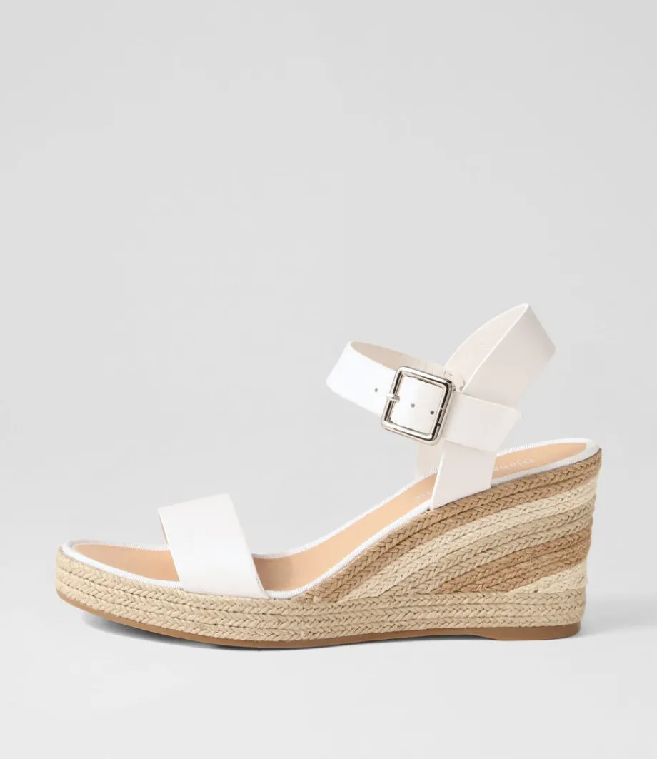 Pakko White Natural Multi Leather Espadrilles<DJANGO & JULIETTE Outlet