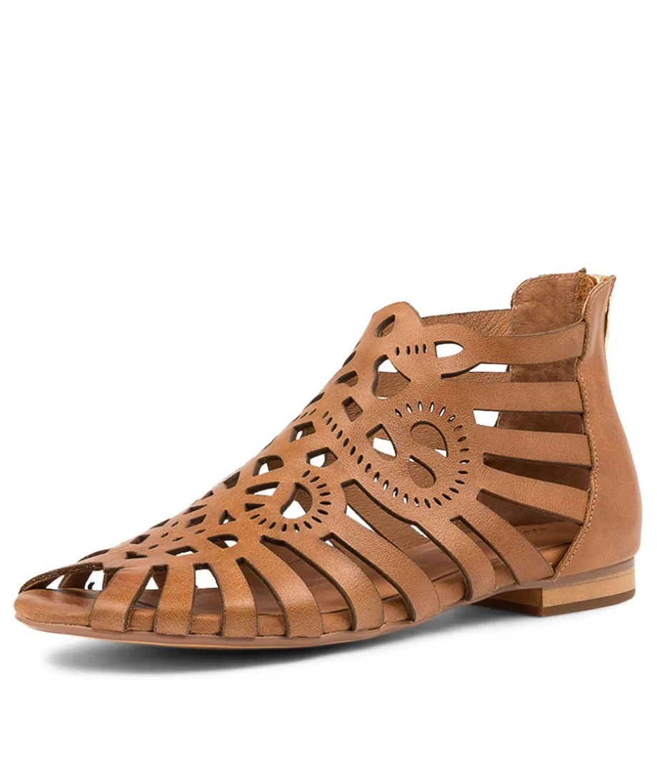 Palermo Tan Leather Sandals<DJANGO & JULIETTE Discount