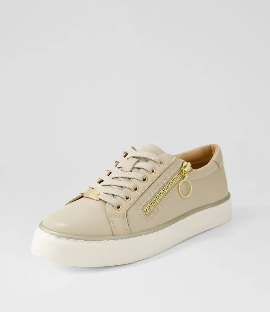Pamela Xf Almond Leather Sneakers<ZIERA Shop