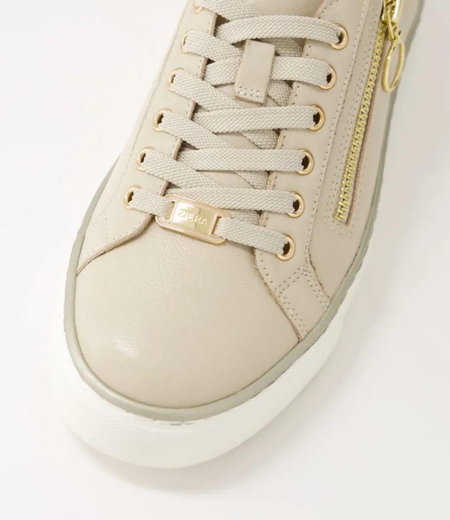 pamela_xf_almond_leather_sneakers_3.webp Pamela Xf Almond Leather Sneakers<ZIERA Shop