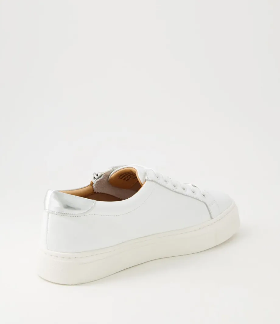 pamela_xf_white_silver_leather_sneakers_2.webp Pamela Xf White Silver Leather Sneakers<ZIERA Discount