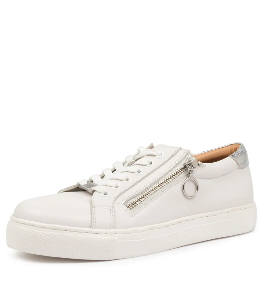 pamela_xf_white_silver_leather_sneakers_6.webp Pamela Xf White Silver Leather Sneakers<ZIERA Discount