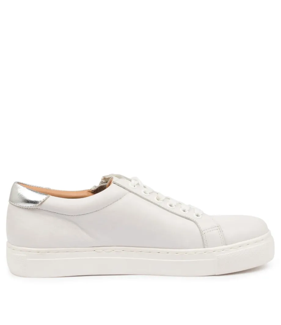 pamela_xf_white_silver_leather_sneakers_8.webp Pamela Xf White Silver Leather Sneakers<ZIERA Discount