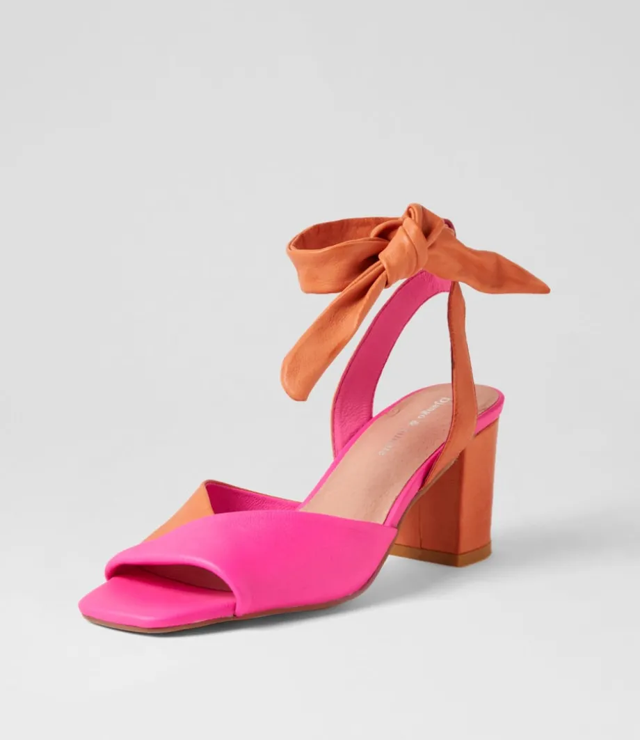 pavoom_hot_pink_bright_orange_leather_sandals_1.webp Pavoom Hot Pink Bright Orange Leather Sandals<DJANGO & JULIETTE Best Sale