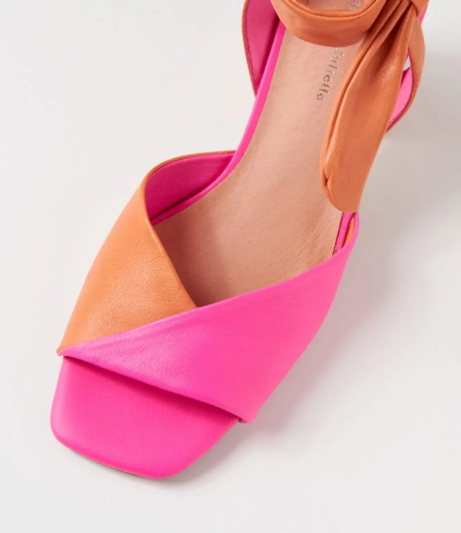 pavoom_hot_pink_bright_orange_leather_sandals_3.webp Pavoom Hot Pink Bright Orange Leather Sandals<DJANGO & JULIETTE Best Sale