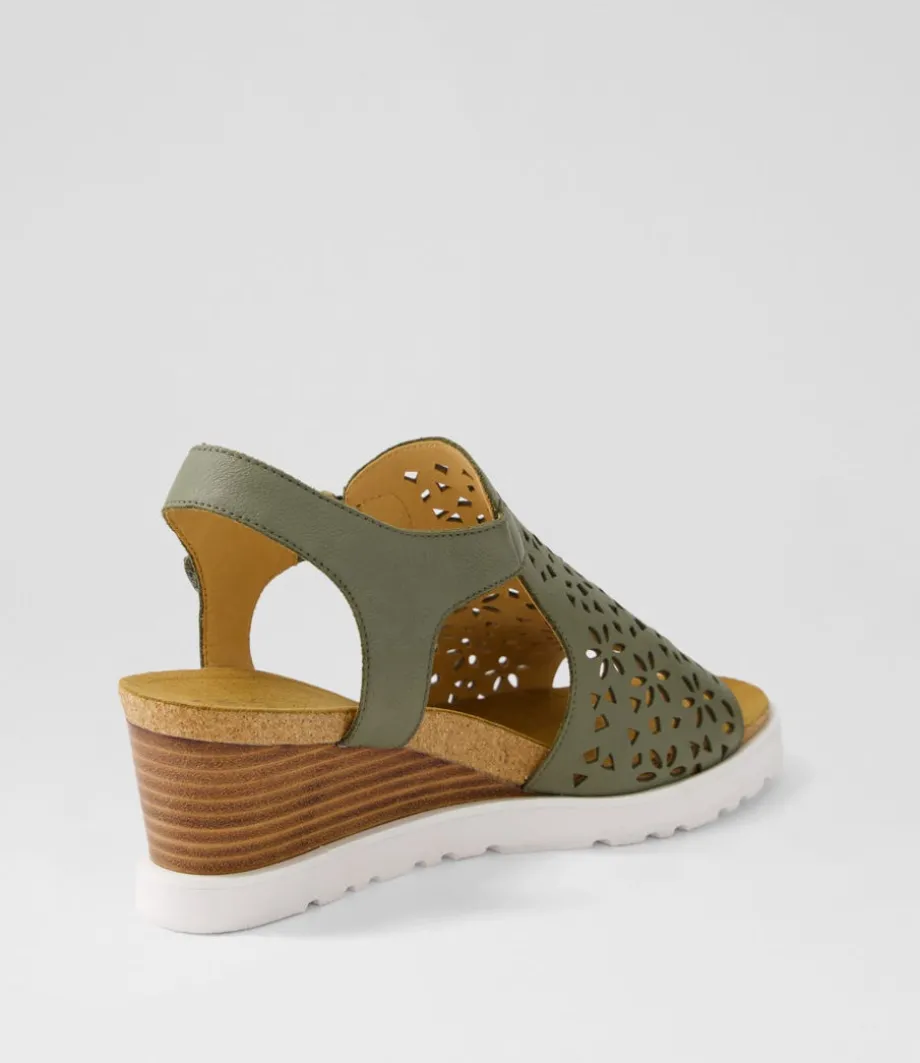 perynn_w_olive_leather_sandals_2.webp Perynn W Olive Leather Sandals<ZIERA Outlet