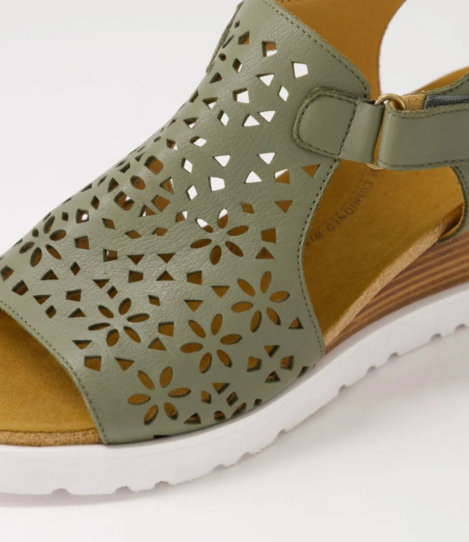 perynn_w_olive_leather_sandals_4.webp Perynn W Olive Leather Sandals<ZIERA Outlet