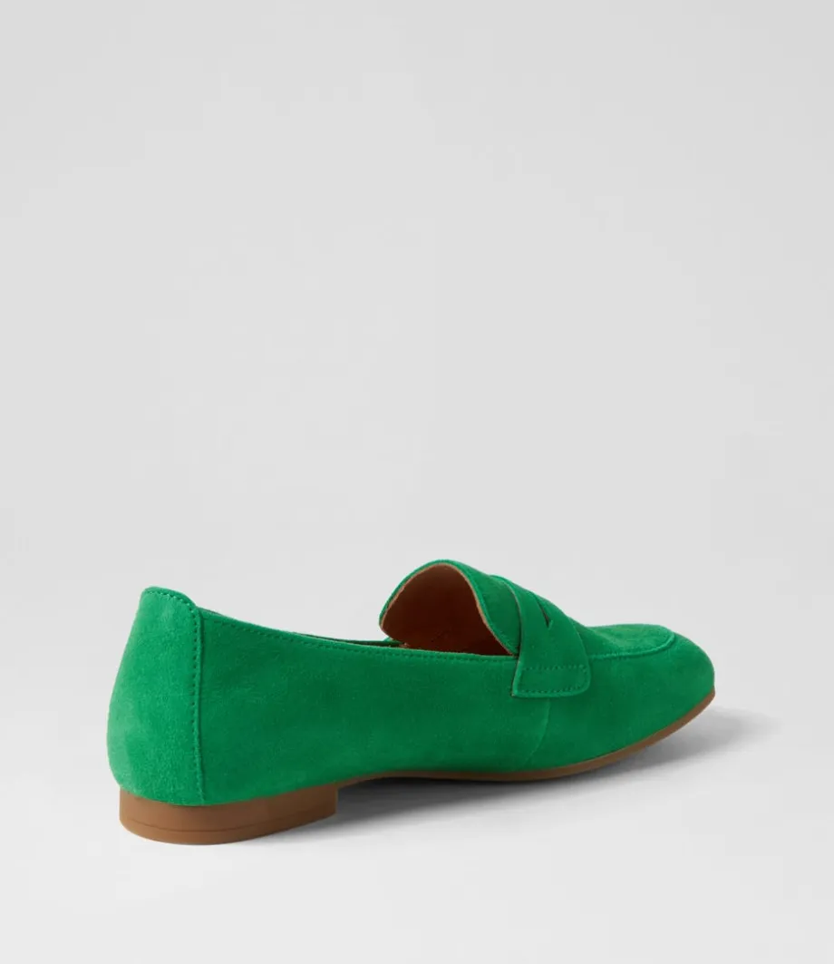 phoebe_verde_suede_loafers_2.webp Phoebe Verde Suede Loafers<GABOR Hot