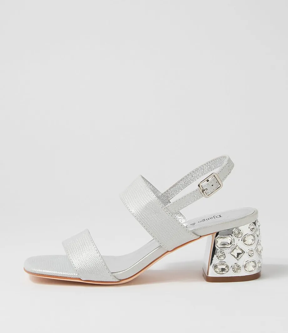 Prent Silver Glow Lizard Sandals<DJANGO & JULIETTE Best Sale
