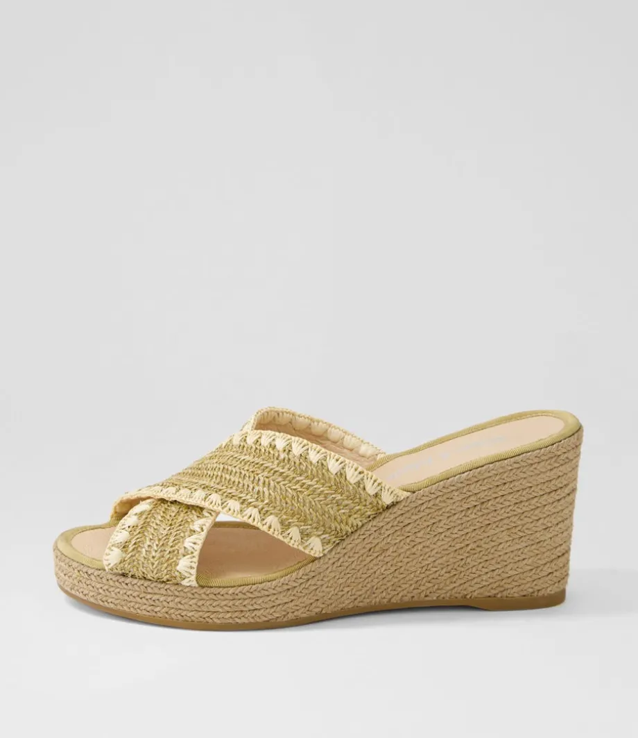 Prindle Coffee Beige Synthetic Raffia Espadrilles<DJANGO & JULIETTE Store