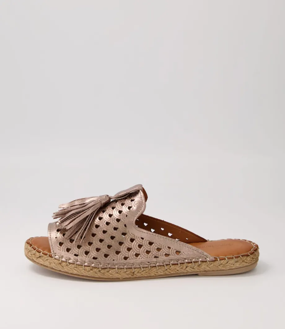 Purtna Silver Leather Espadrilles<DIANA FERRARI Cheap