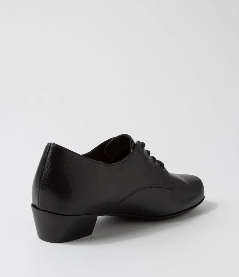 qessol_xw_black_leather_lace_up_heels_2.webp Qessol Xw Black Leather Lace Up Heels<ZIERA Best Sale