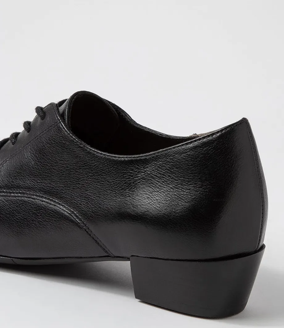 qessol_xw_black_leather_lace_up_heels_4.webp Qessol Xw Black Leather Lace Up Heels<ZIERA Best Sale