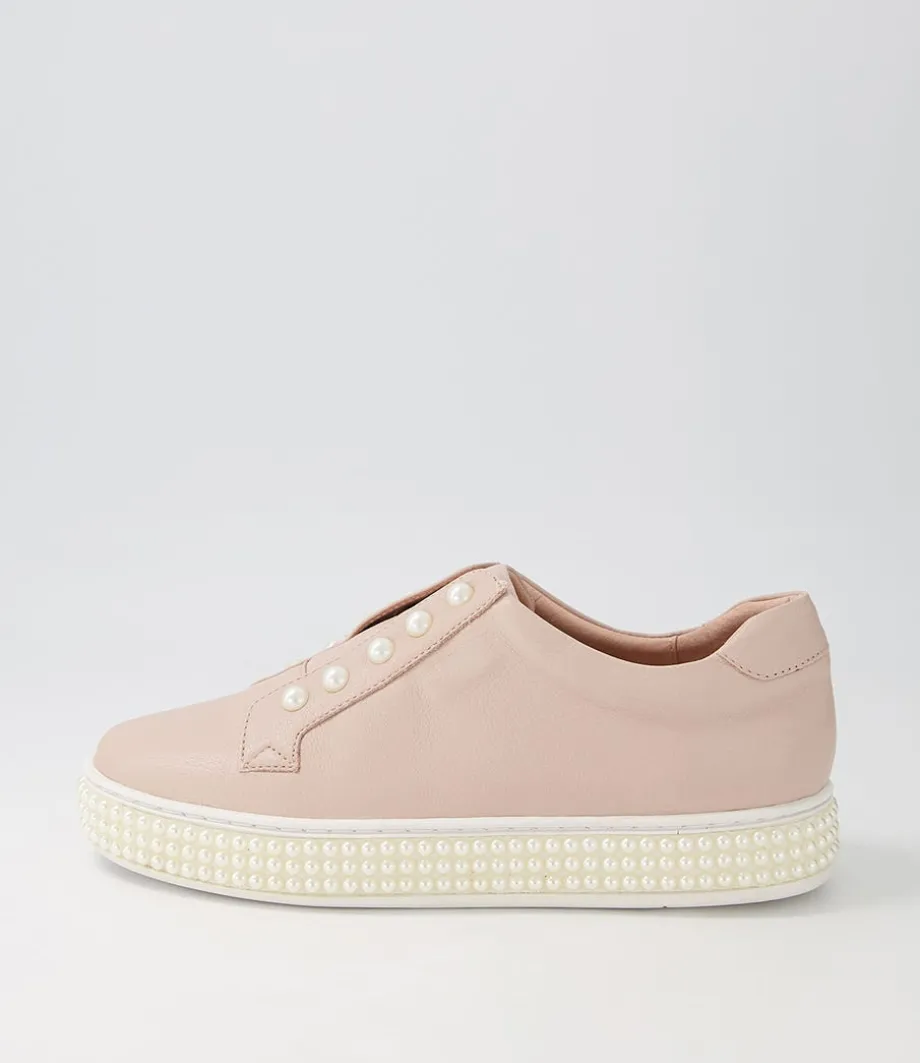 Quempo Dusty Pink Leather Sneakers<TOP END Cheap