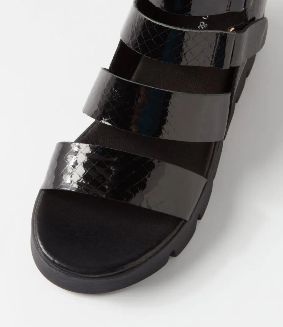 raafe_black_mirror_leather_sandals_3.webp Raafe Black Mirror Leather Sandals<DJANGO & JULIETTE Store