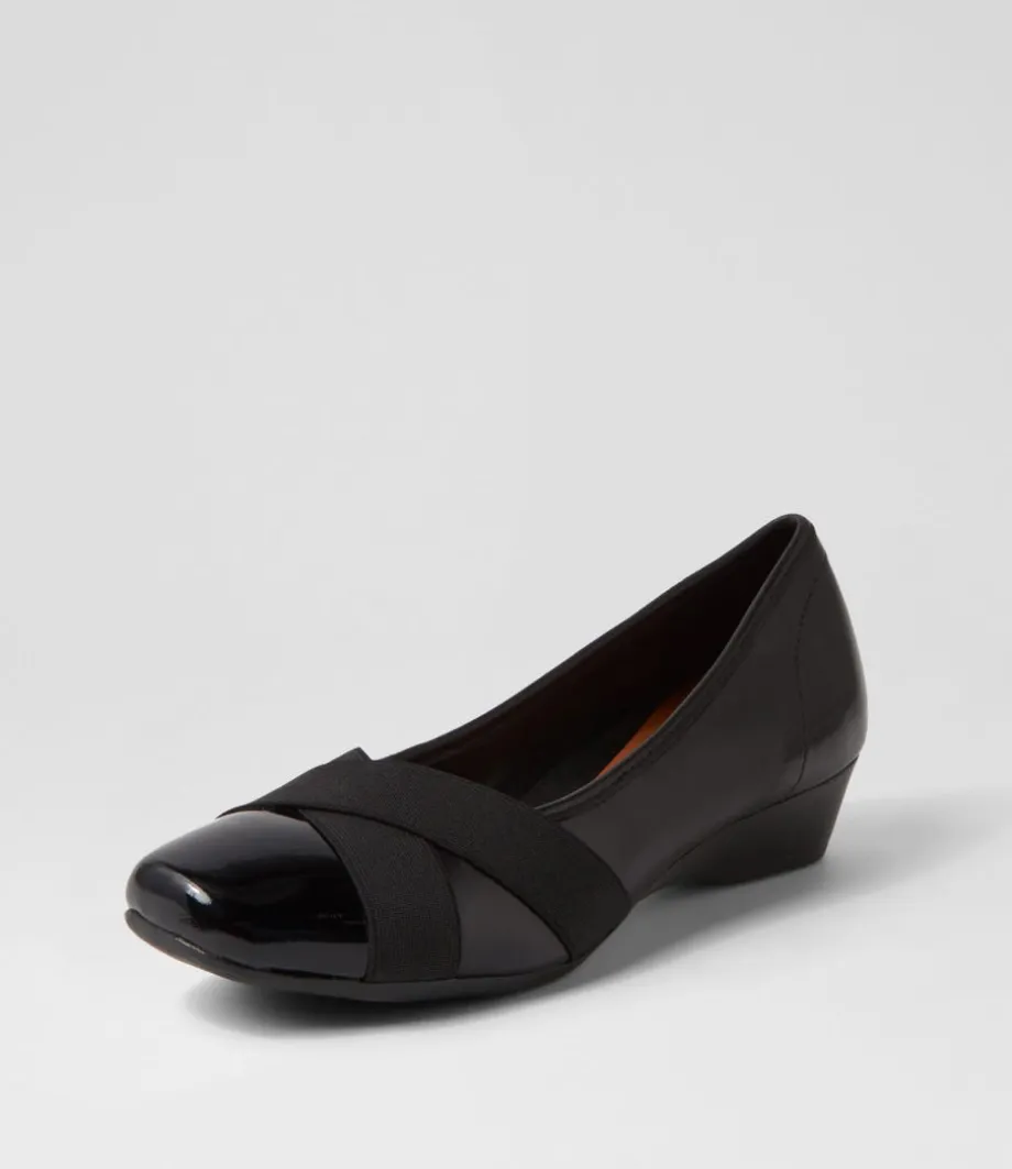 Randford Black Patent Leather Heels<SUPERSOFT New