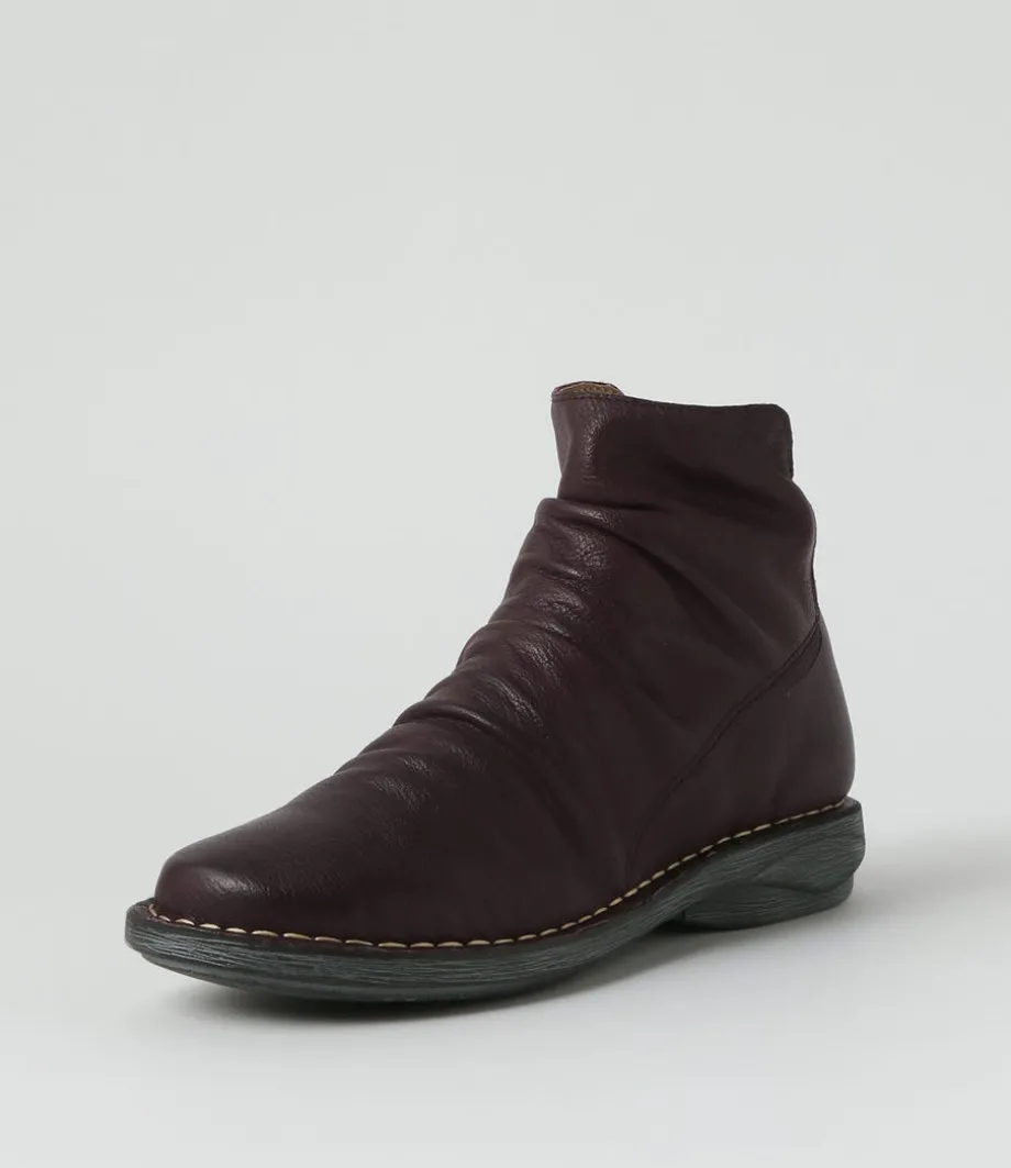 Rarar Purple Leather Ankle Boots<DJANGO & JULIETTE Discount