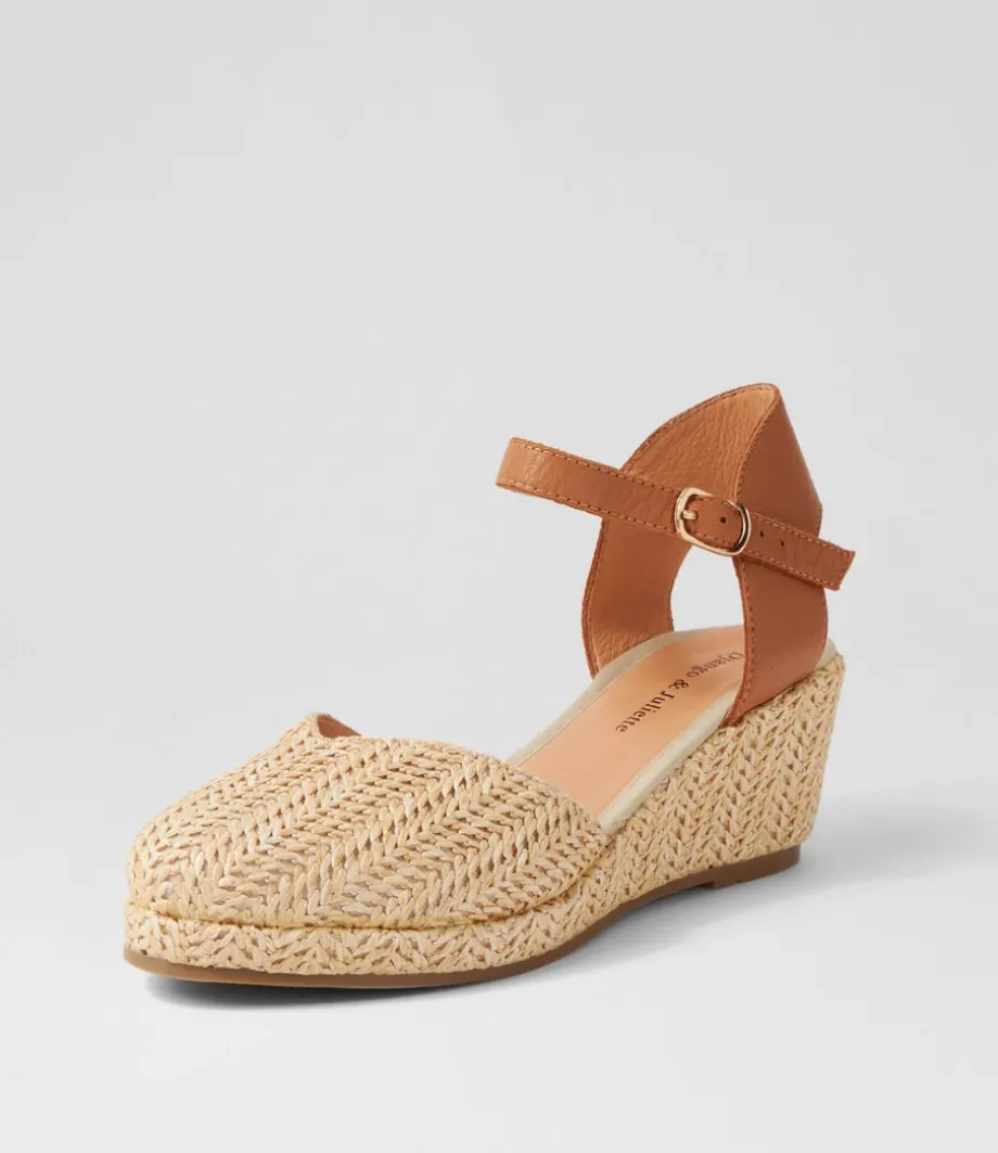 rastan_natural_dark_tan_synthetic_raffia_leather_wedges_1.webp Rastan Natural Dark Tan Synthetic Raffia Leather Wedges<DJANGO & JULIETTE Flash Sale