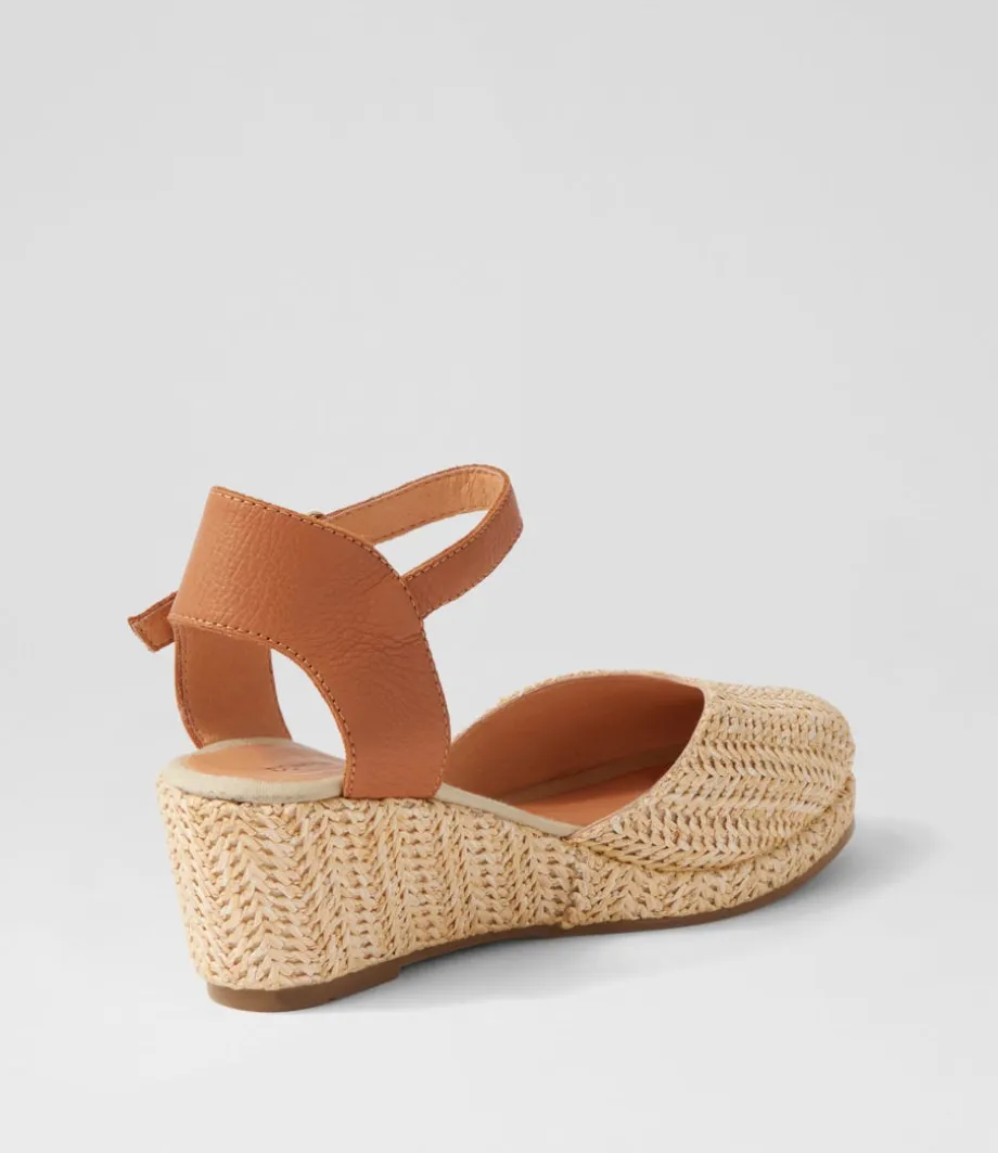 rastan_natural_dark_tan_synthetic_raffia_leather_wedges_2.webp Rastan Natural Dark Tan Synthetic Raffia Leather Wedges<DJANGO & JULIETTE Flash Sale